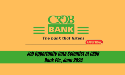 Job Opportunity - Data Scientist at CRDB Bank Plc, June 2024